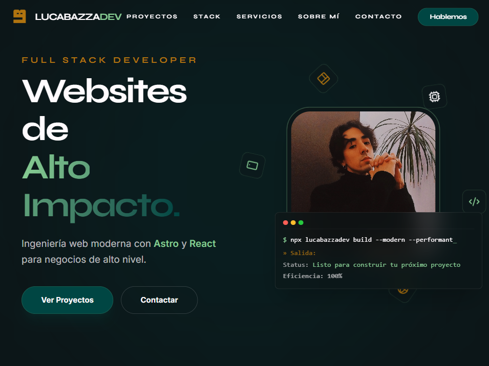 Caso de éxito: LucaBazzaDev